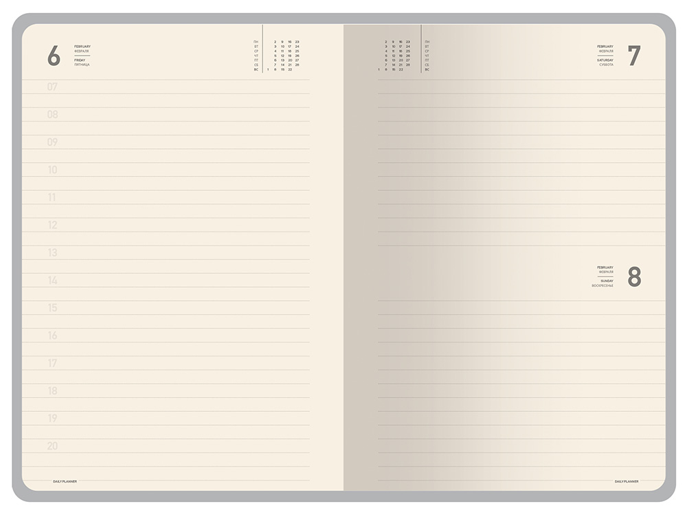 Ежедневник А5 датированный Megapolis Color 2026, бордовый-7