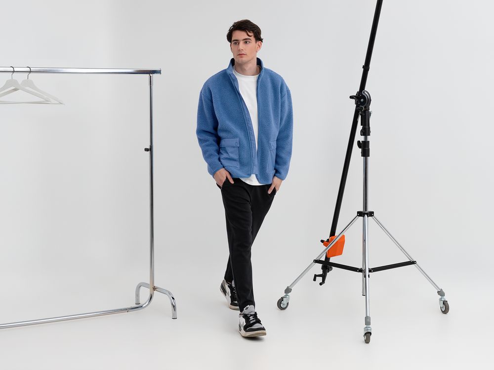 Куртка унисекс Oblako, голубая-4