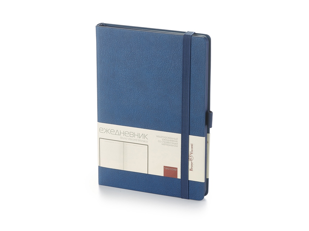Ежедневник А5 недатированный Monaco, темно-синий-0