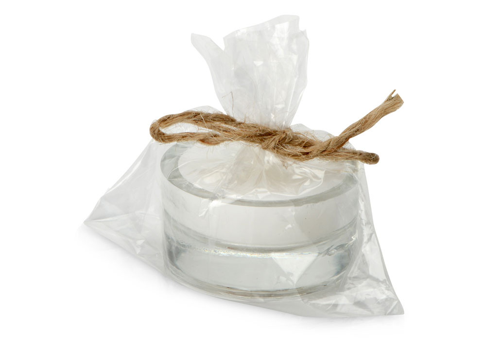 Свеча парафиновая в стекле Geni, прозрачная-2