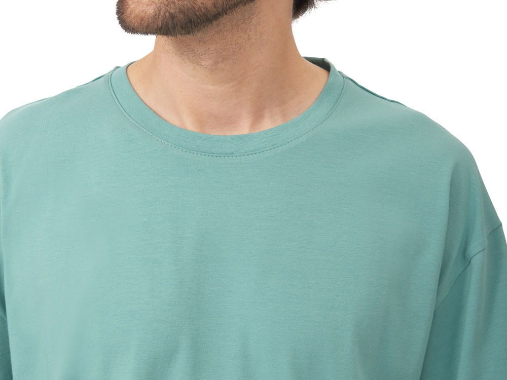 Футболка оверсайз Vienna унисекс , припылено-бирюзовый-7