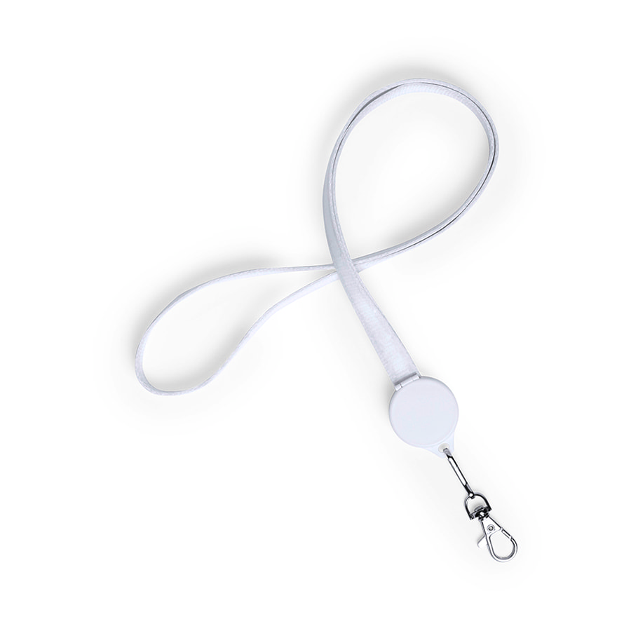 Ланъярд с проводом для зарядки GLUSOL, белый-0