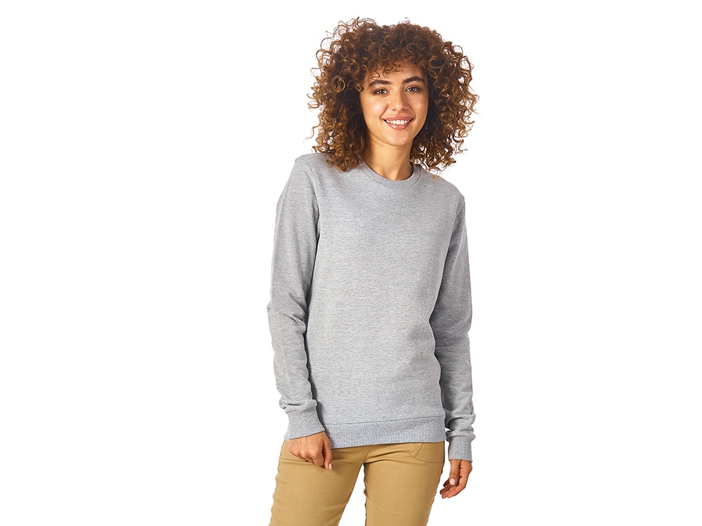 Свитшот Motion унисекс с начесом, серый меланж-2