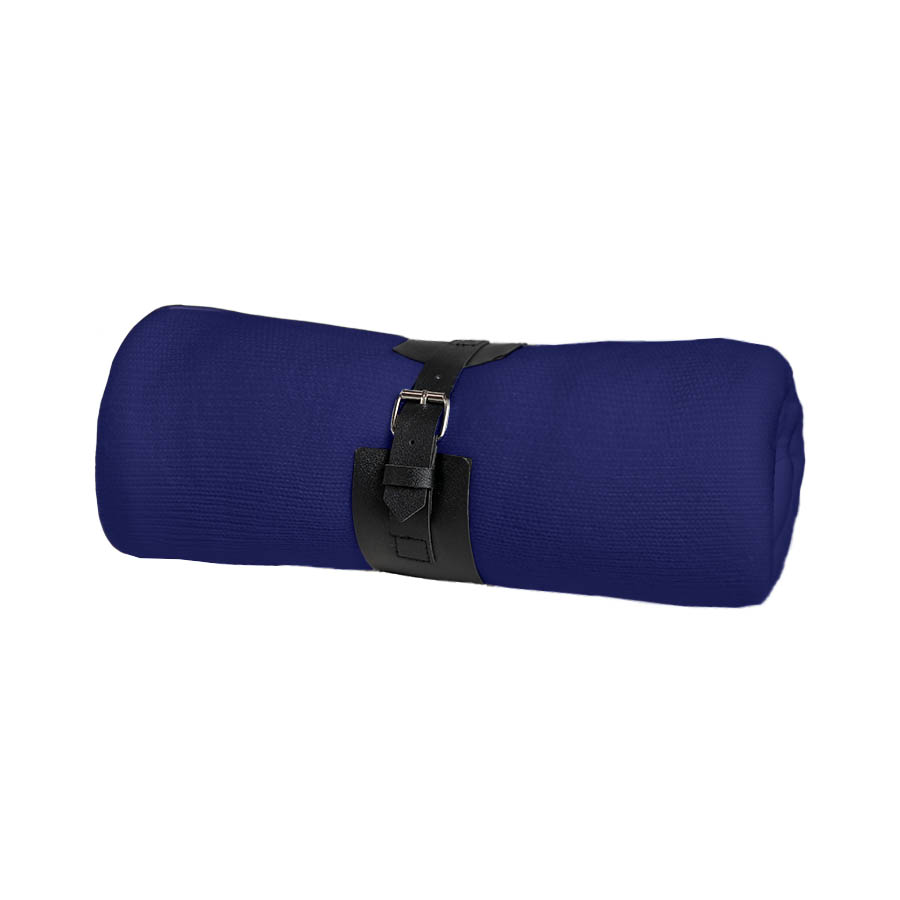 Плед  "Belt"; т.синий; 130 х 180 см; 100% акрил, с поясом, темно-синий-3