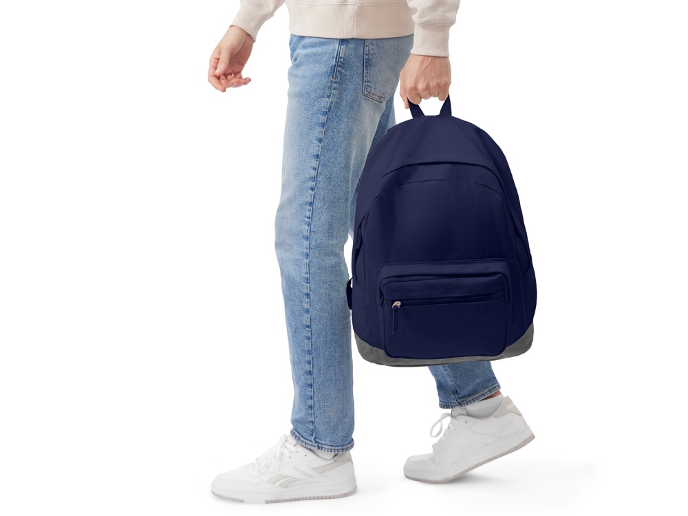 Рюкзак Shammy с эко-замшей для ноутбука 15, синий-11