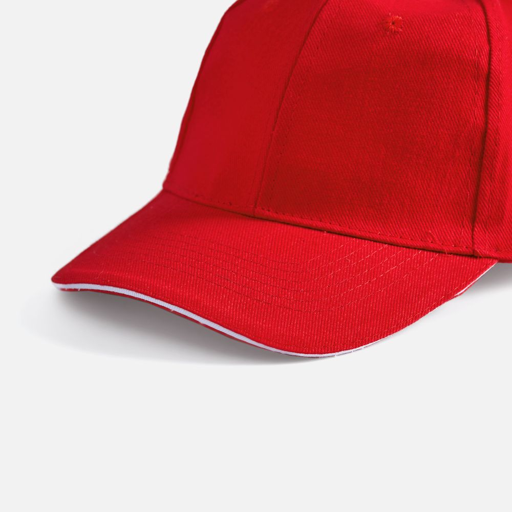 Бейсболка Buffalo, красная с белым-2