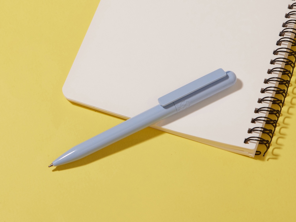 Ручка шариковая Recycled Pet Pen Change Ocean из океанского пластика, голубая-4