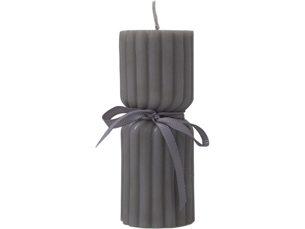 Набор свечей с гранями Vela, темно-серый, белый-10