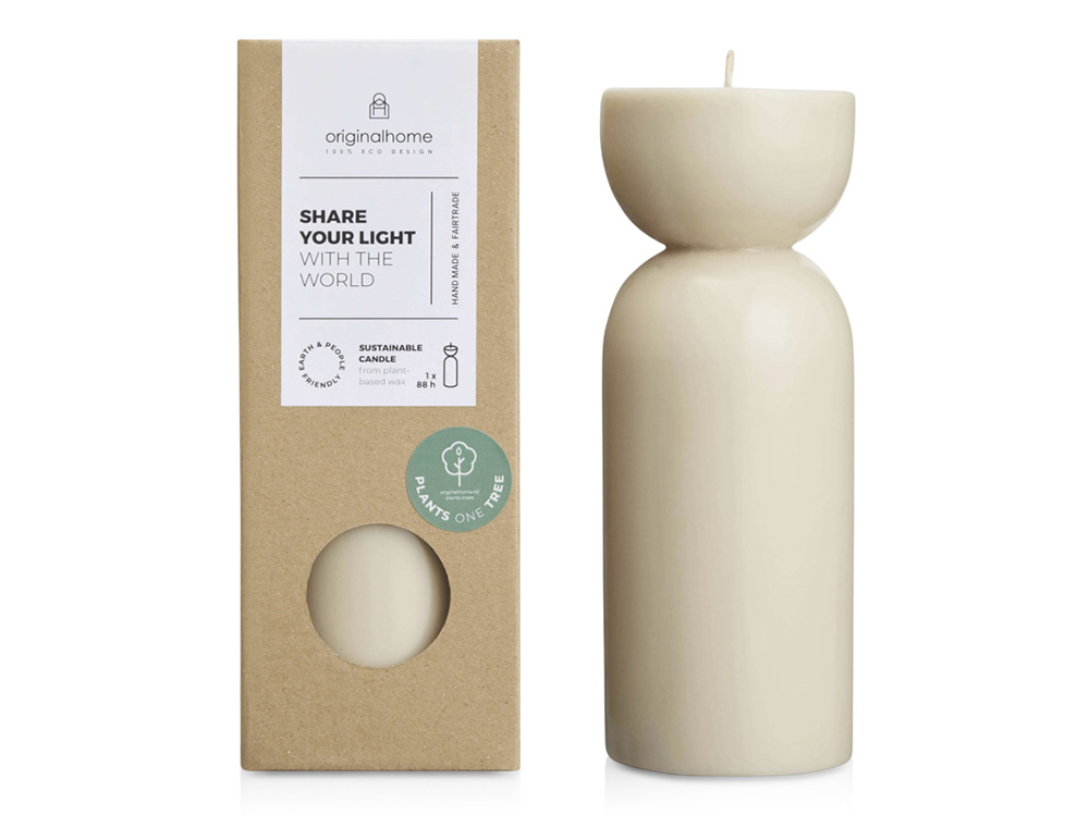 Originalhome органическая свеча - средняя - Бежевый-0