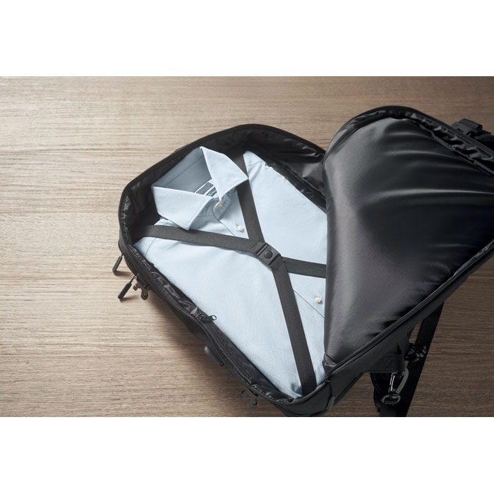 Рюкзак 600D RPET, черный-6