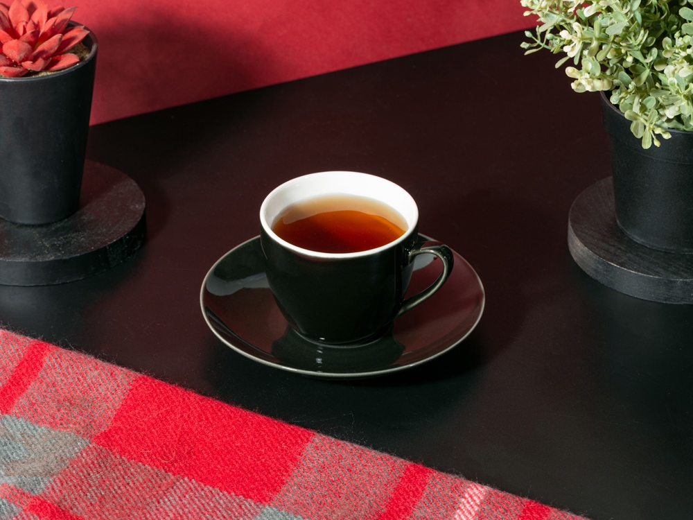 Чайная пара базовой формы Lotos, 250мл, черный-6