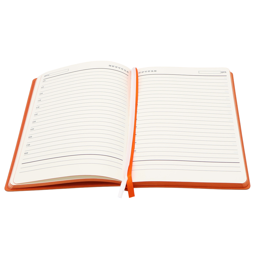 Ежедневник A5 недатированный Gabby в мягком переплёте, Оранжевый-3