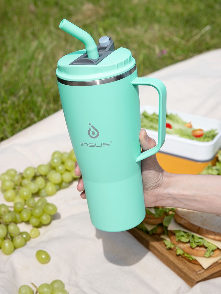 Термостакан Kasumigaoka, бирюзовый-7