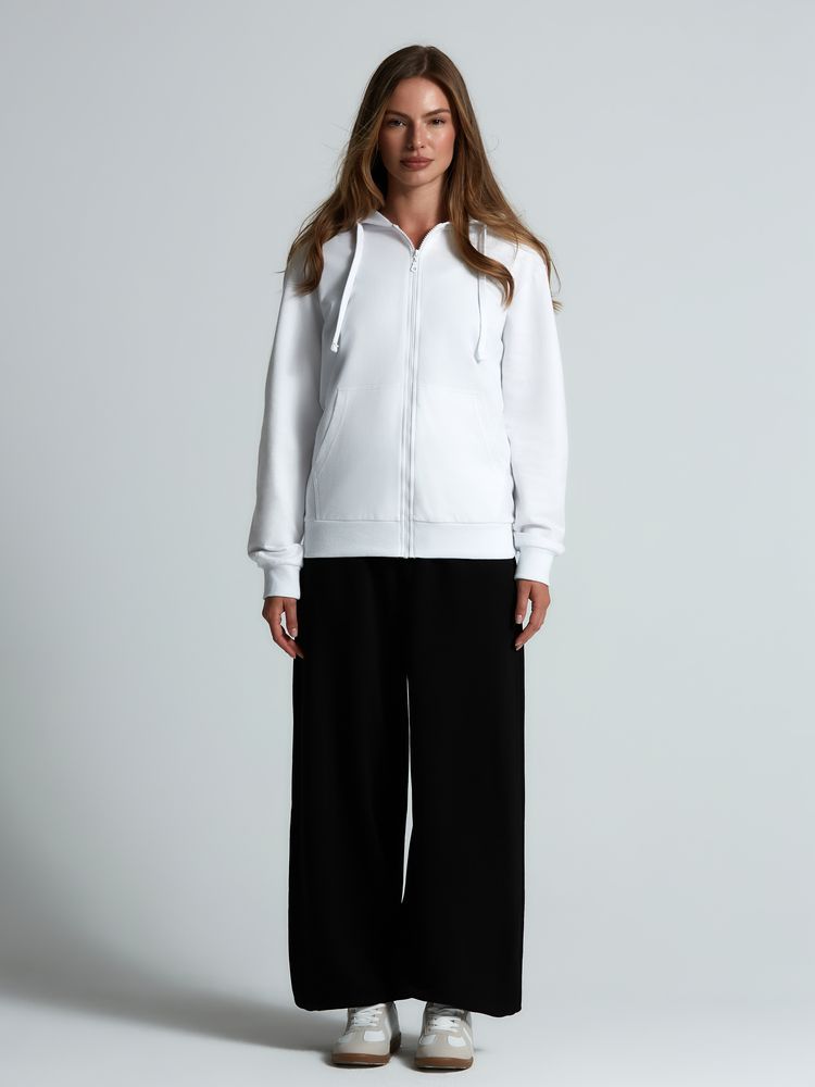 Толстовка на молнии с капюшоном Siverga 2.0, белая-7