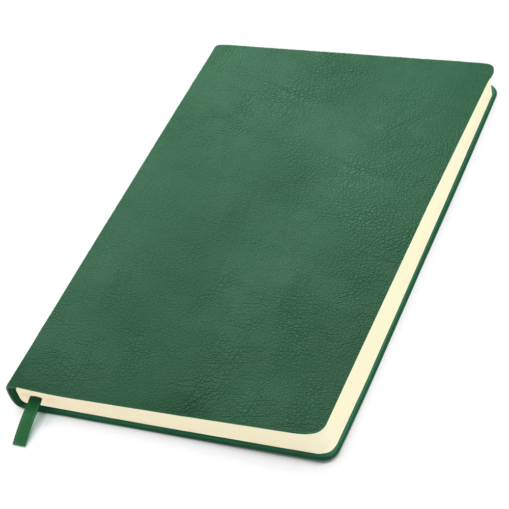 Ежедневник A5 недатированный Franco в мягком переплёте, Бутылочно-зеленый-1