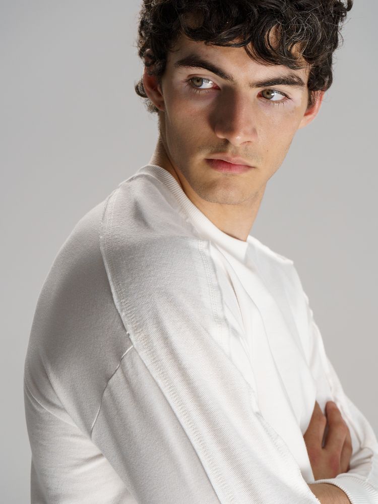 Свитшот унисекс Vozduh, молочно-белый-5