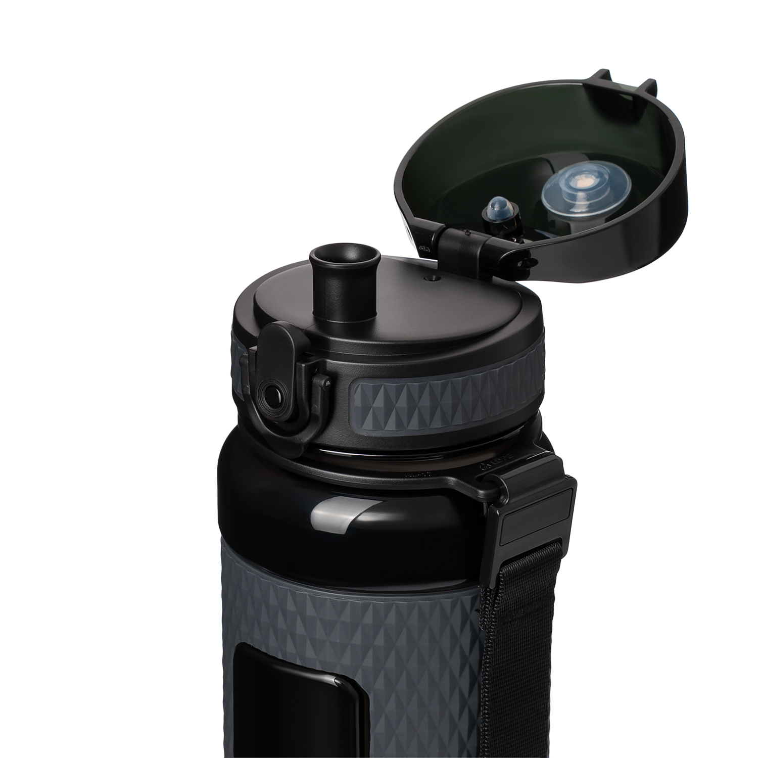 Бутылка для воды Вектор (Vector), черная-5