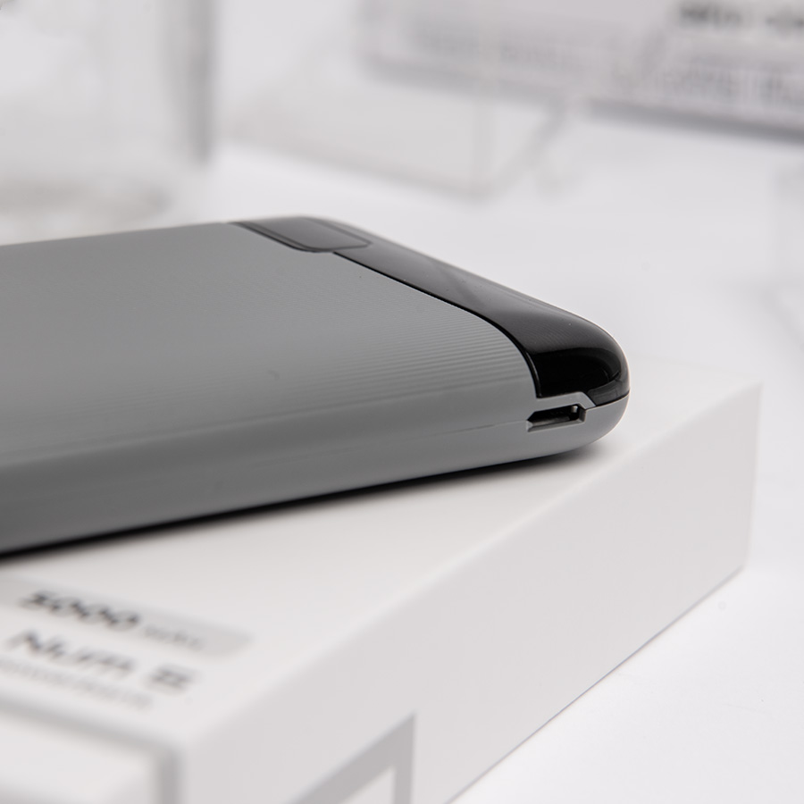 Универсальный аккумулятор Num 5 (5000 мАч), серый, 10,2х6.3х1,2 см, серый-5