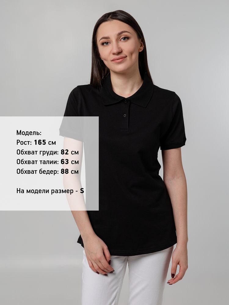 Рубашка поло женская Virma Stretch Lady, черная-4