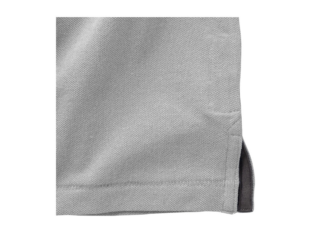 Calgary мужская футболка-поло с коротким рукавом, серый меланж-4