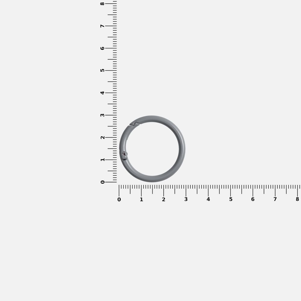 Карабин-кольцо Claus, L, серый-2