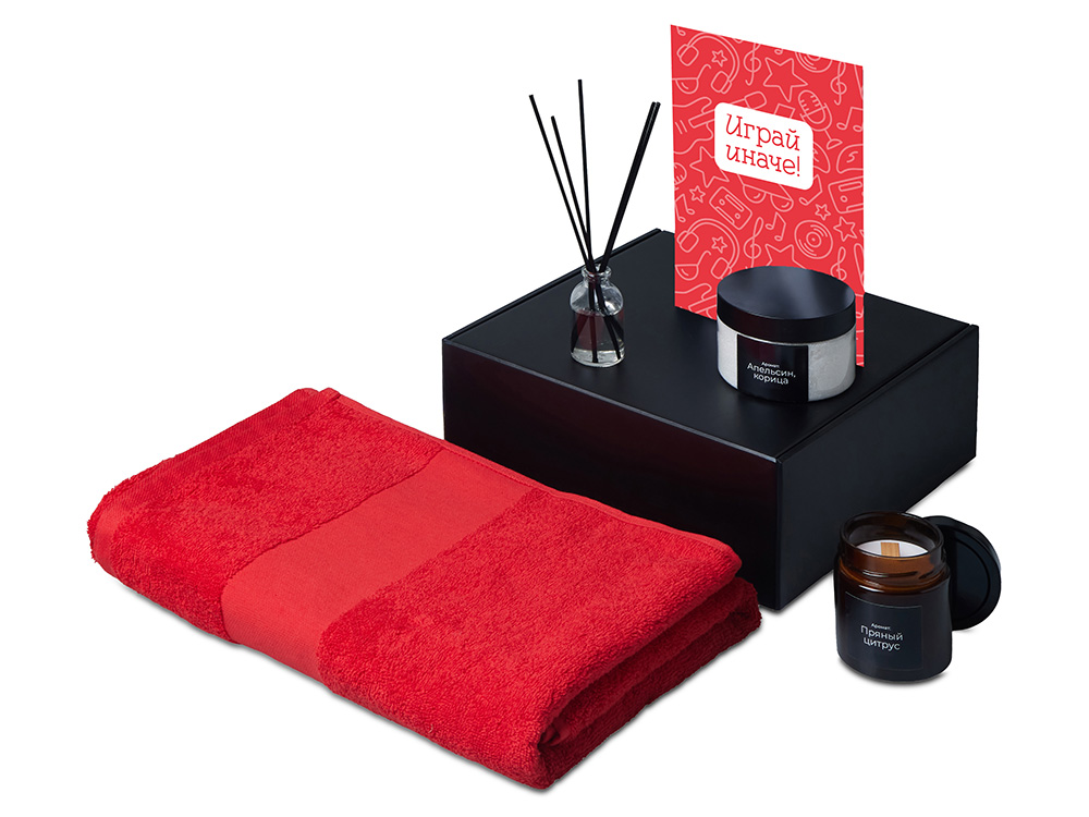 Подарочный набор Re:y. Care с полотенцем, солью для ванны и диффузором-1