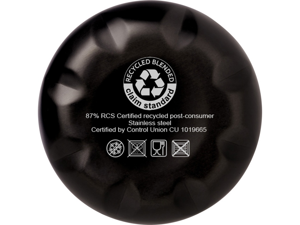 Бутылка Cove из переработанной нержавеющей стали, с вакуумной изоляцией, 500мл - Титановый-3