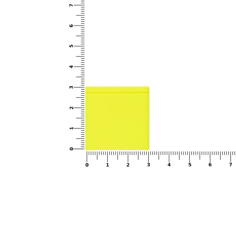 Лейбл из ПВХ Kare, желтый неон-2
