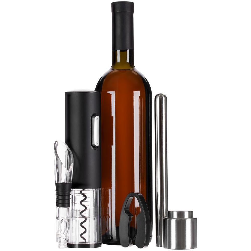 Винный набор Wine Diesel, черный-2