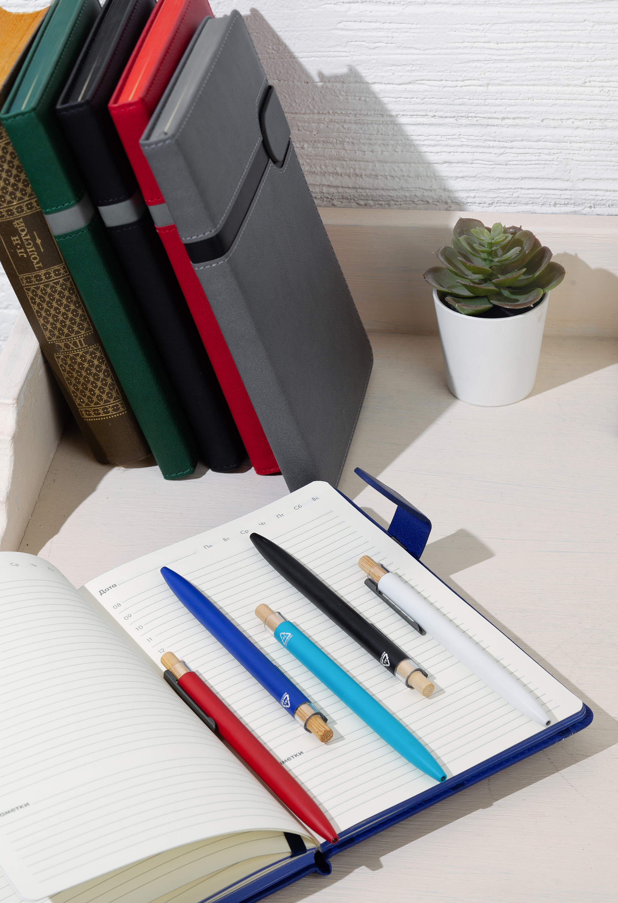 Ручка шариковая "Matt" с кнопкой из бамбука-3