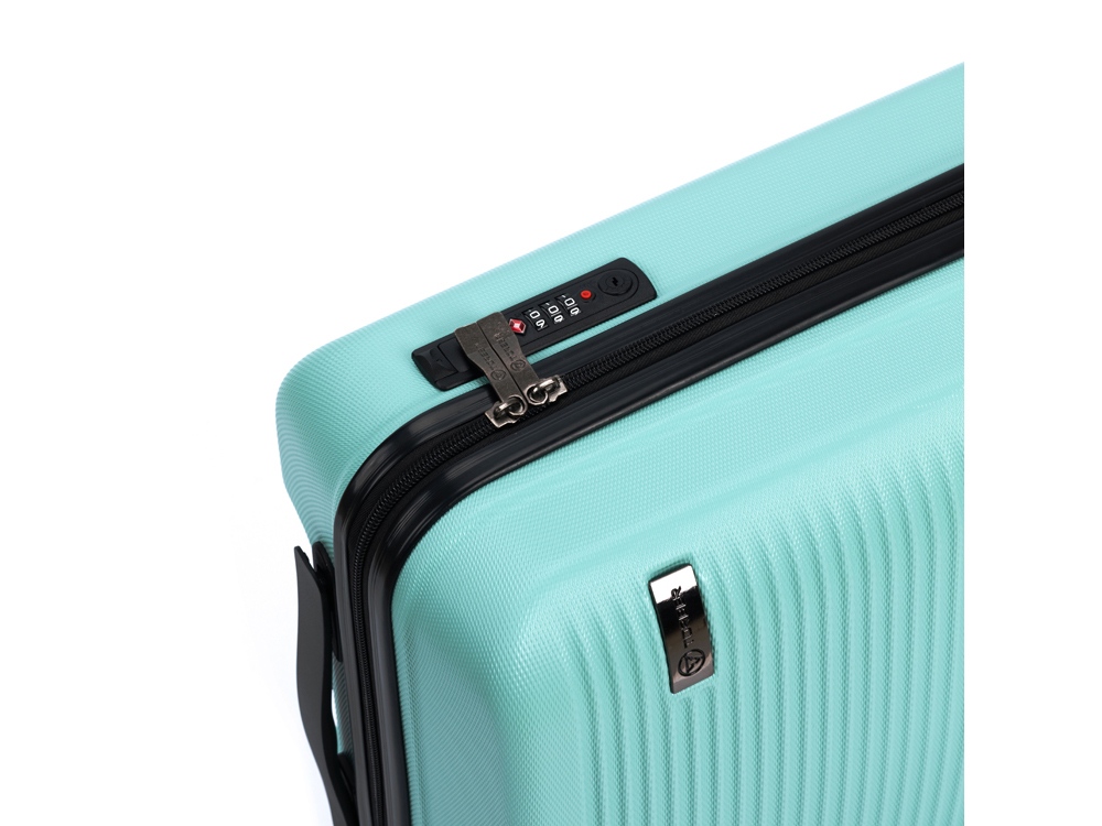 Чемодан TORBER Caspian, светло-зелёный, ABS-пластик, 38 х 20 х 54 см, 35 л-6