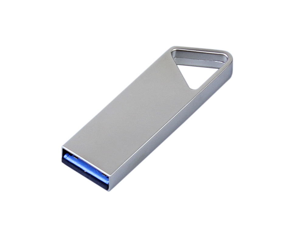 USB 2.0-флешка на 4 Гб с мини чипом, компактный дизайн, отверстие треугольной формы для цепочки-1