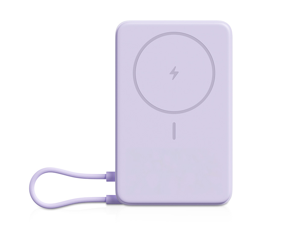 Внешний аккумулятор Xiaomi Magnetic Power Bank 10000 with Built-in Stand Purple-0