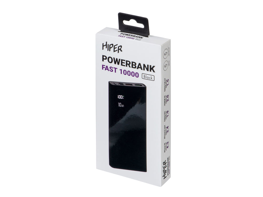 Портативный внешний аккумулятор FAST 10000 Black-8
