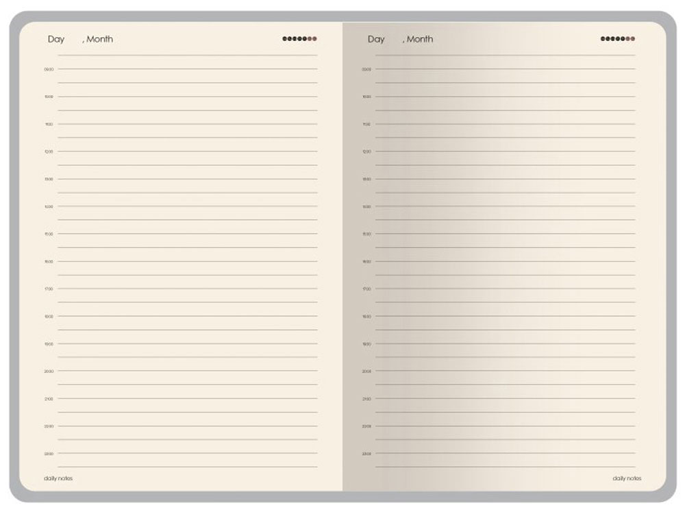 Ежедневник недатированный А5 Palermo, темно-синий-5