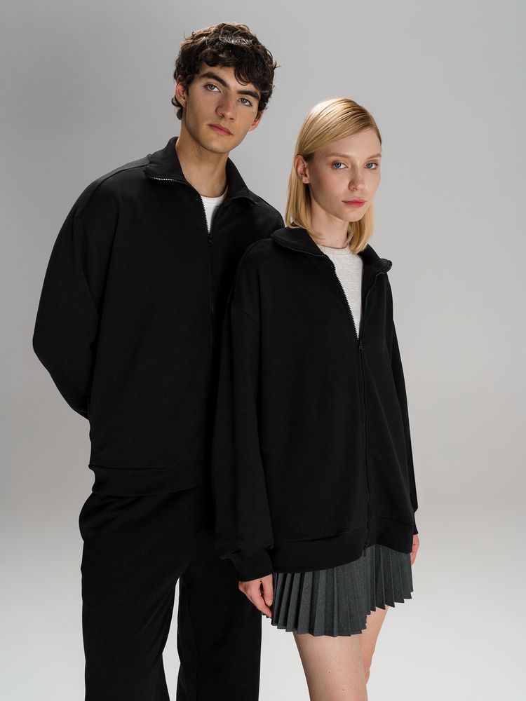 Толстовка унисекс Neofit, черная-4