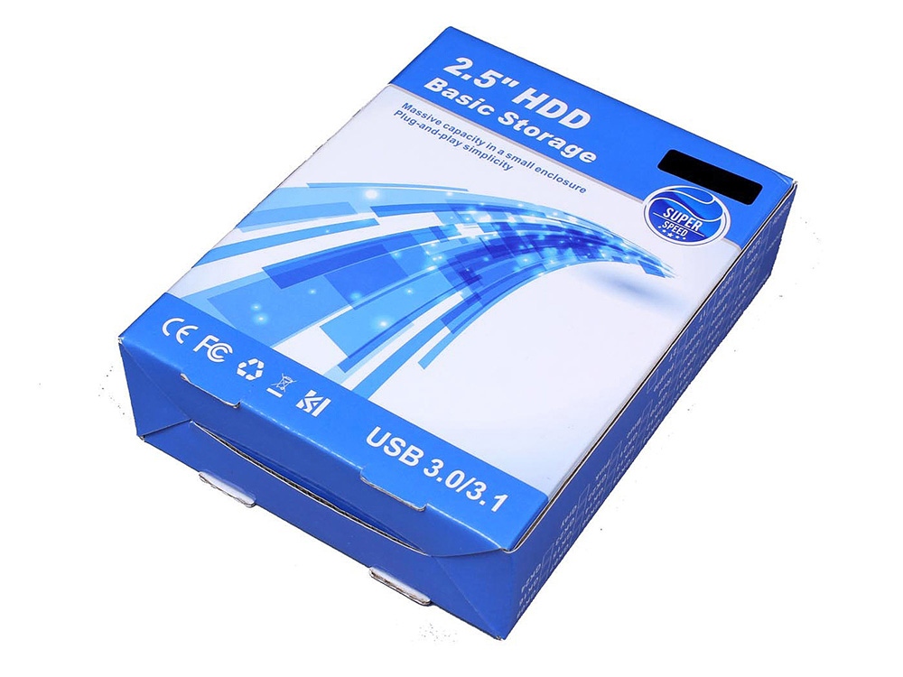 Внешний жесткий диск Saturn 1 Тб, синий-5