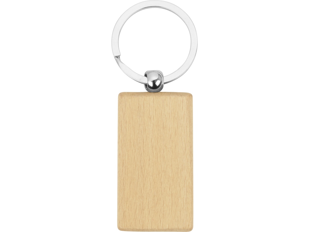 Брелок Wood RCT прямоугольный, бежевый-1