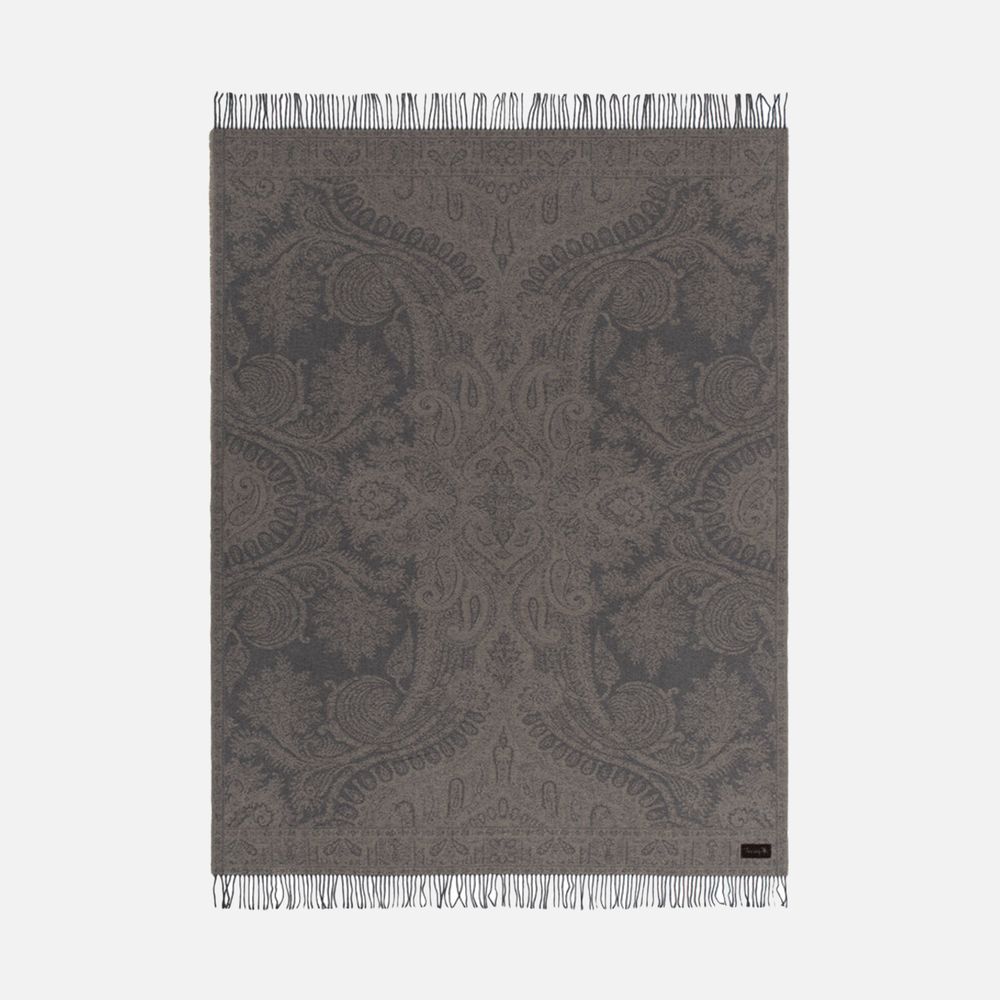 Плед Magnolia, коричневый-1