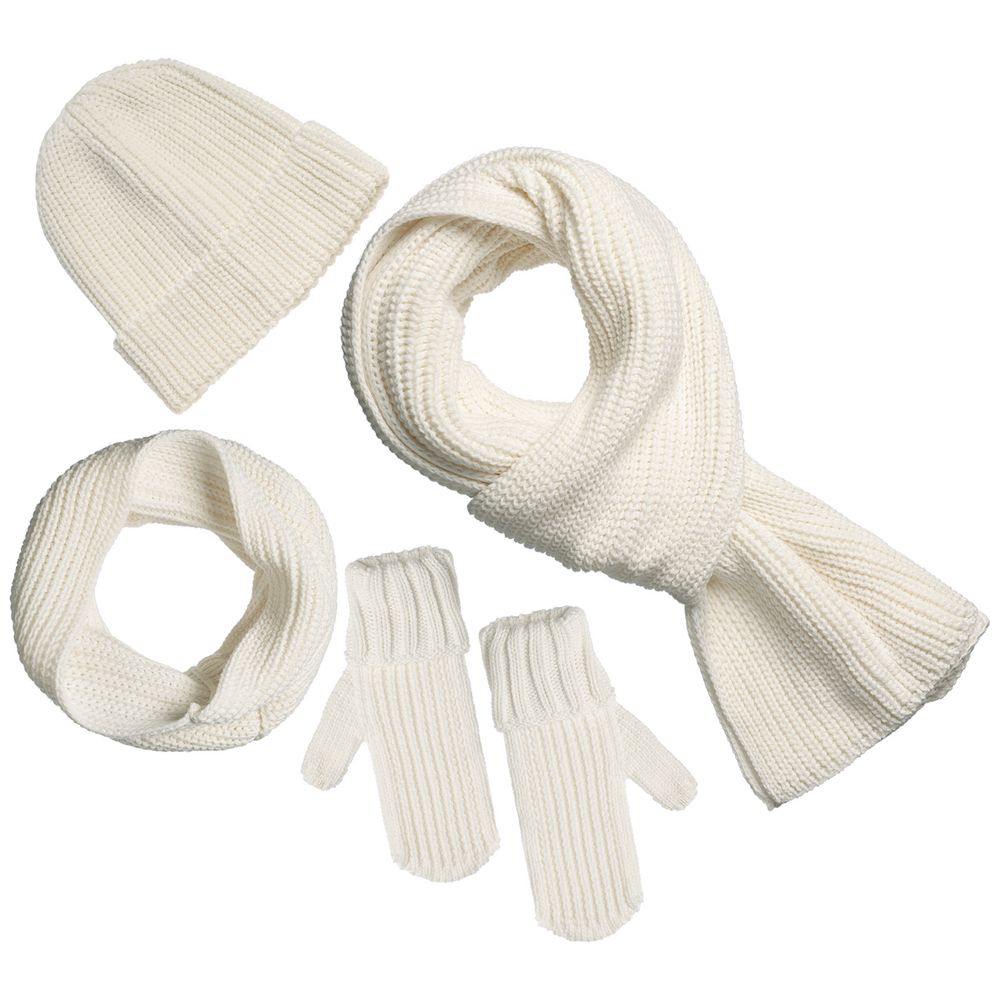 Шарф Nordkyn, белый (молочный)-1