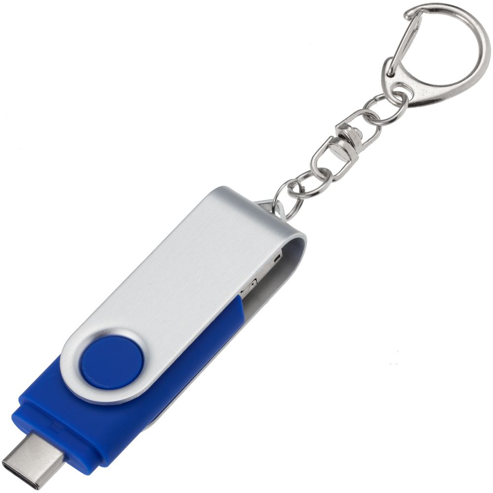 Флешка Trio Twist, синяя, 32 Гб-2