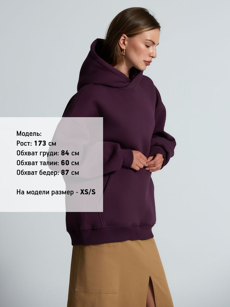 Худи Kulonga Oversize, фиолетовое-5