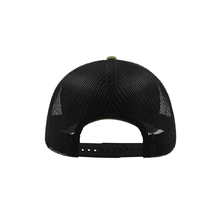 Бейсболка RAPPER, 5 клиньев,  пластиковая застежка, темно-зеленый, черный-5