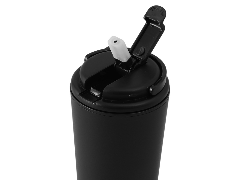 Термокружка с трубочкой Moment Straw, 350 мл, черный-2