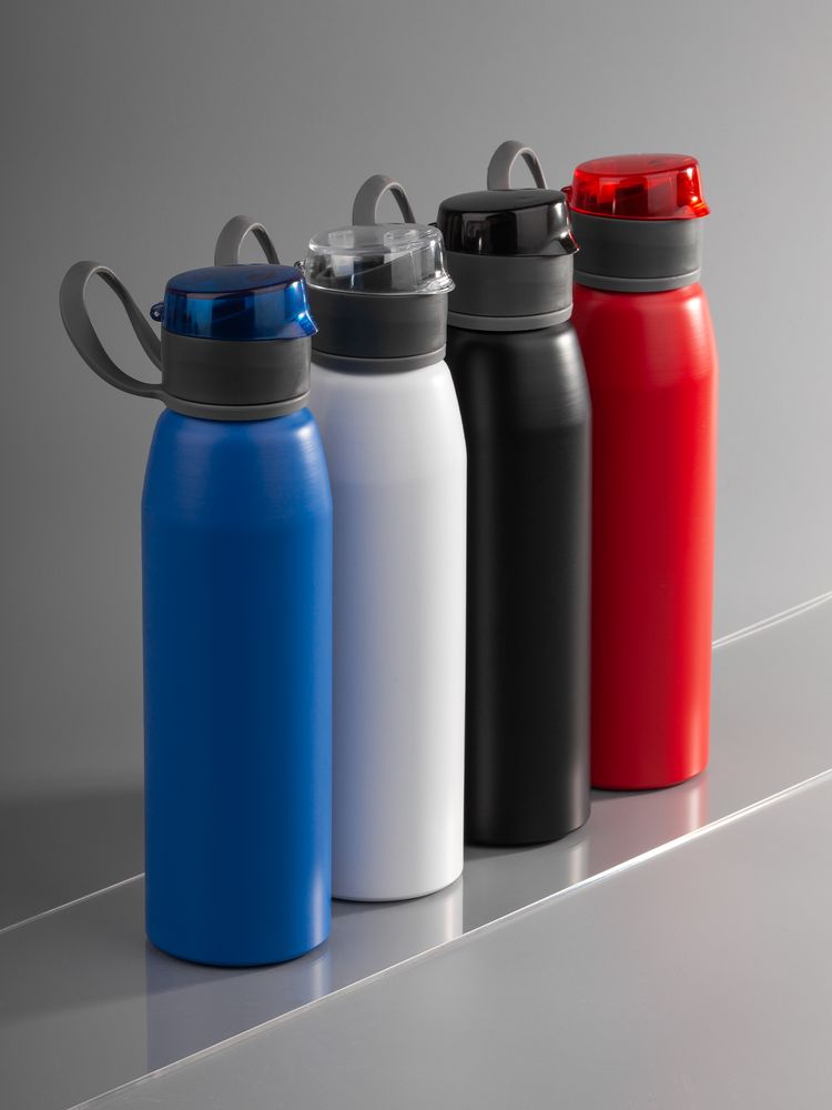 Бутылка для воды Billy Gym, матовая белая-3