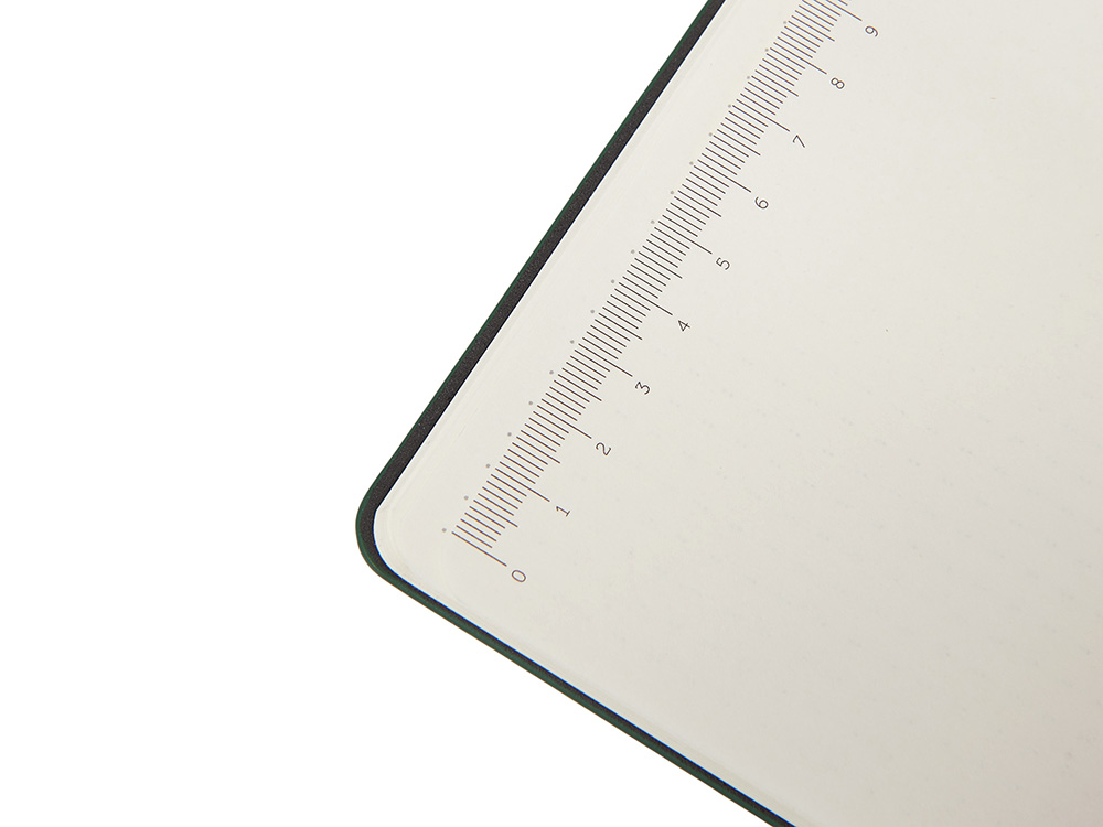 Блокнот А5 в гибкой обложке Chaplin, зеленый-8