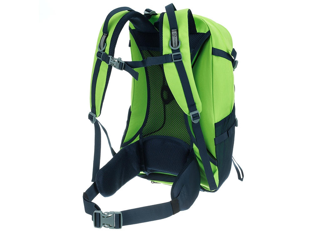 Туристический рюкзак TORBER КЕМПИНГ, синий/салатовый, полиэстер, 36 х 54 х 16 см-2