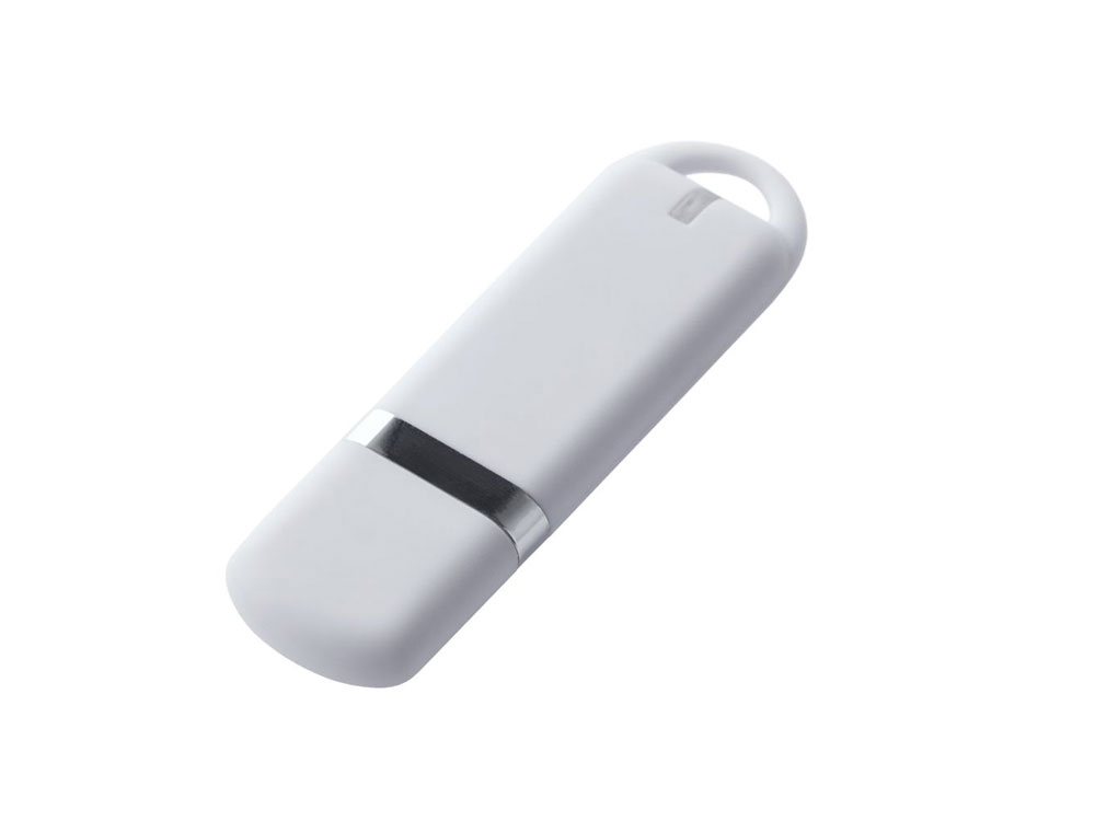 USB-флешка на 32 ГБ 3.0 USB, с покрытием soft-touch, белый-0