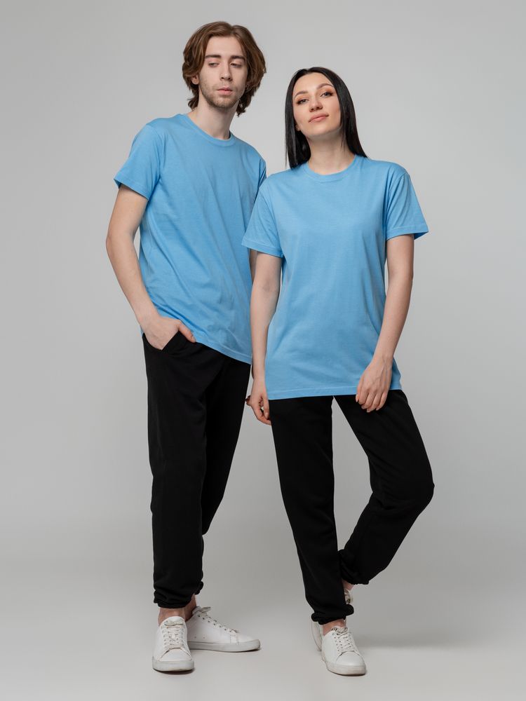 Футболка унисекс T-bolka 140, голубая-4