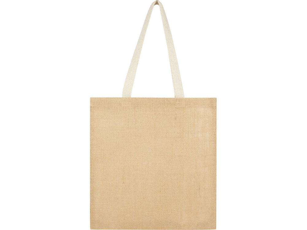 Эко-сумка Juta 7 л из джута плотностью 300 г/м2, белый-1